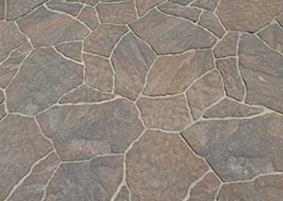 mortared flagstone
